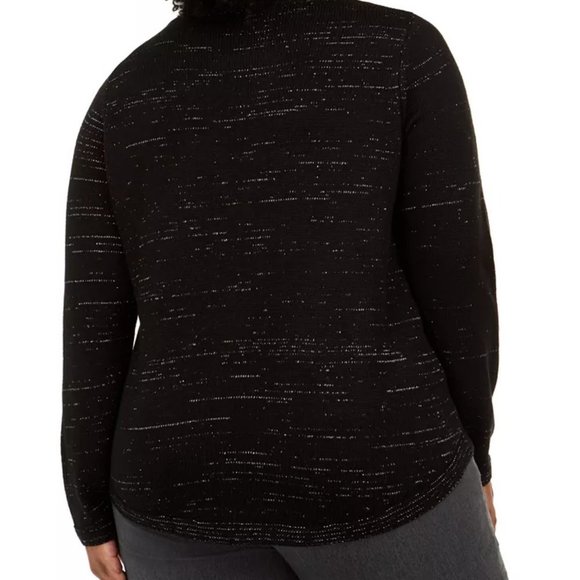 Karen Scott Festive Holiday Christmas Santa Sweater NWT Size 1X - Picture 4 of 10